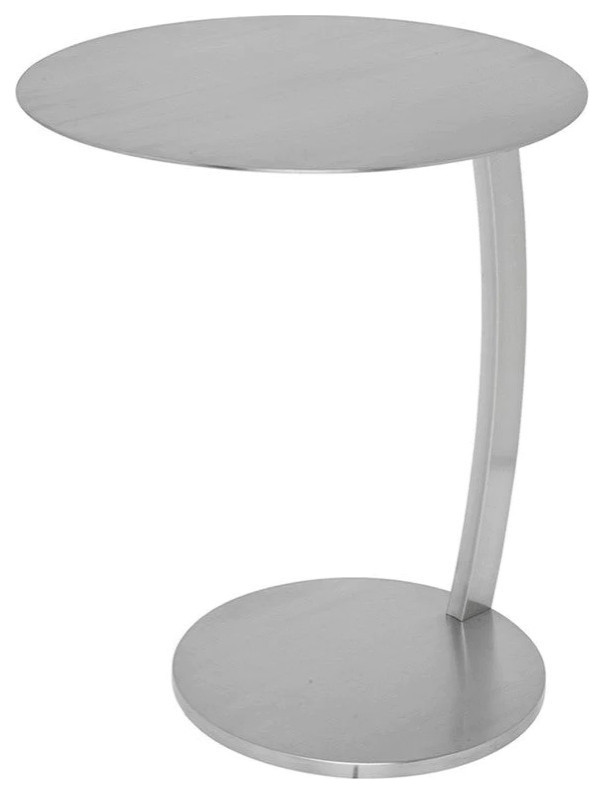 Celeste Silver Side Table Contemporary Side Tables And End Tables