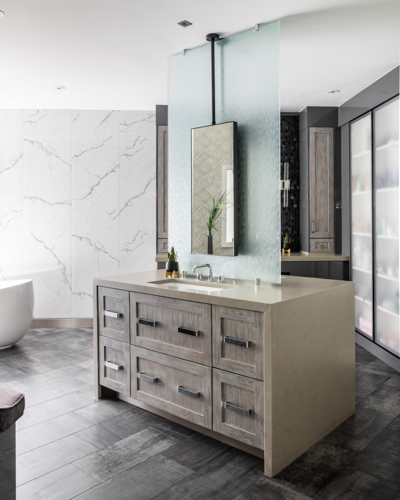 Inspiration for a transitional bathroom remodel in DC Metro