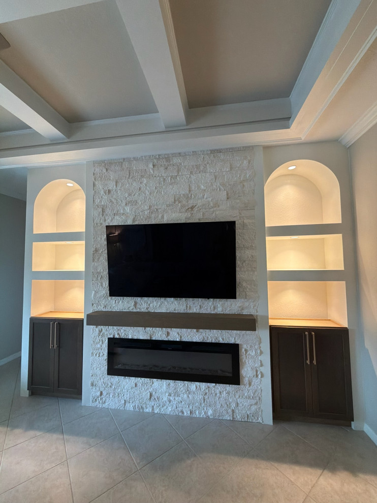 Fireplace Wall w/ Arches