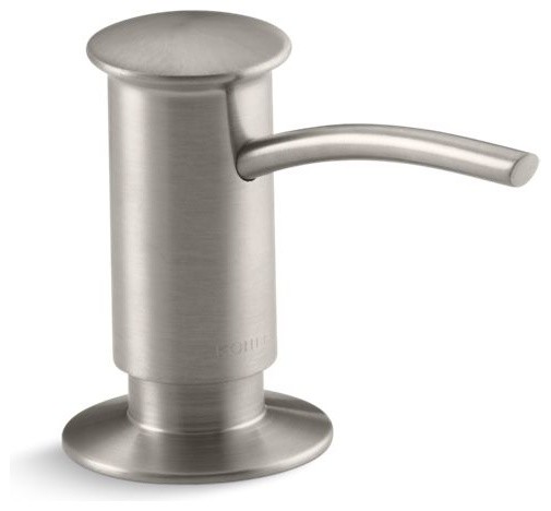 Kohler Contemporary Design Soap/Lotion Dispenser, Vibrant Stainless