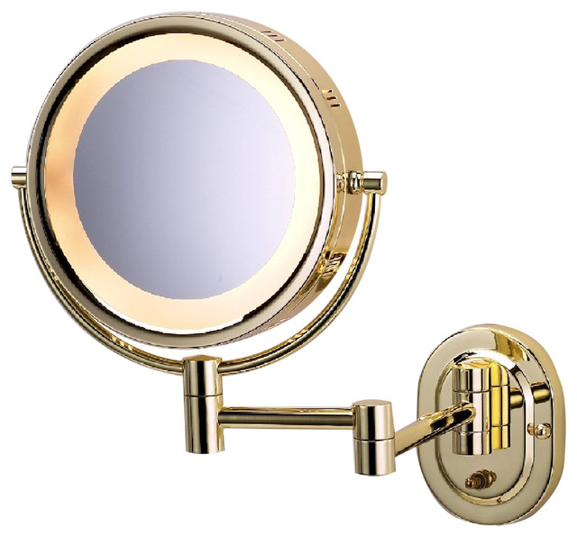 Modern Wall Mounted MakeUp Mirror Contemporary Makeup Mirrors by