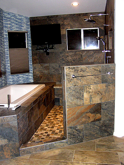 Master Bath After Remodel Wet Room Area Contemporary