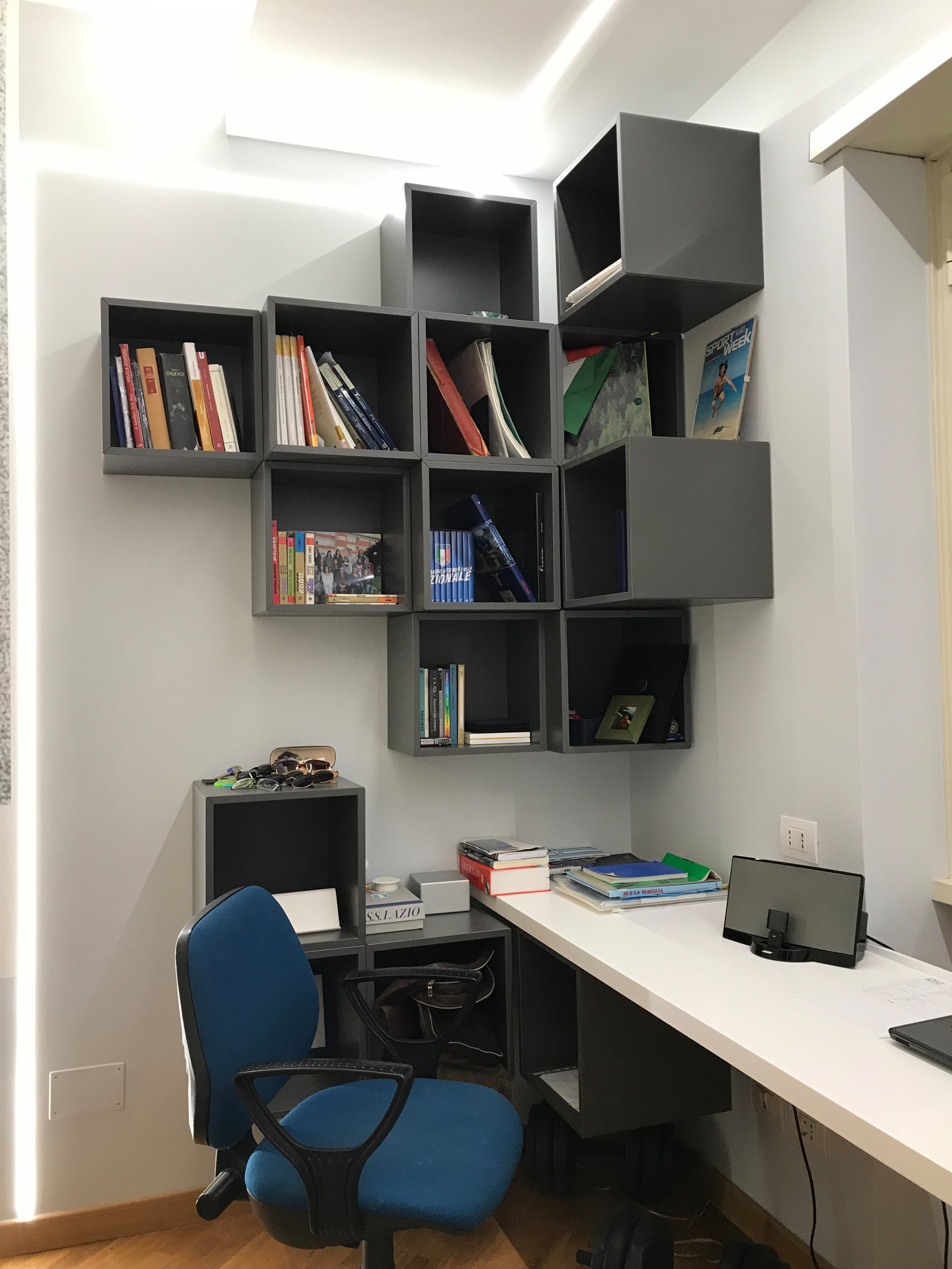 Librerie, pareti attrezzate, scaffali
