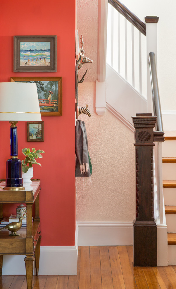 Inspiration for a transitional entryway remodel in Chicago