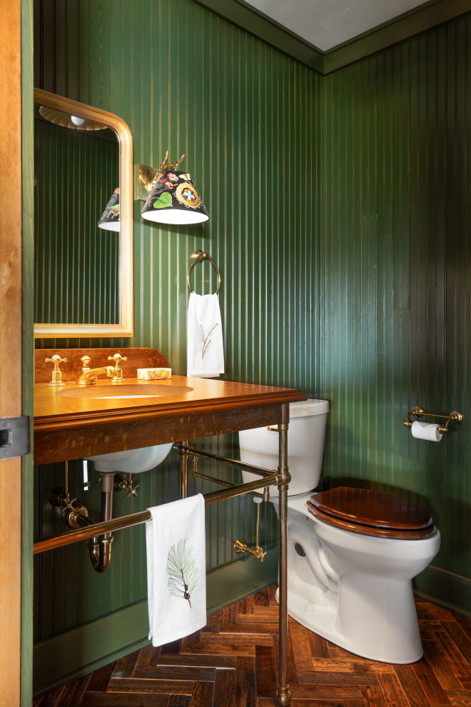 Squam Lake Camp - Rustic - Powder Room - Burlington - by Ann Stillman O ...