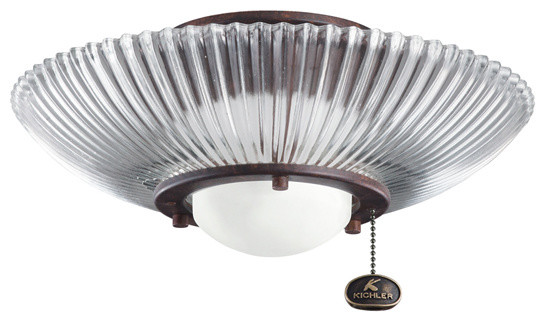 Kichler 380112TZ Single Lt Decor Ribbed Fixture