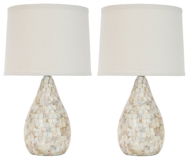 Safavieh Lauralie Ivory Shell Transitional Table Lamp