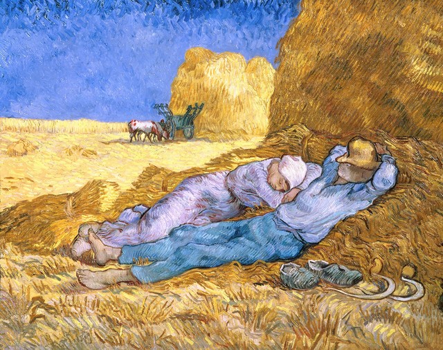 Painting Of Farmer And His Wife Wall Mural 36 X 24 Farmhouse Home Design