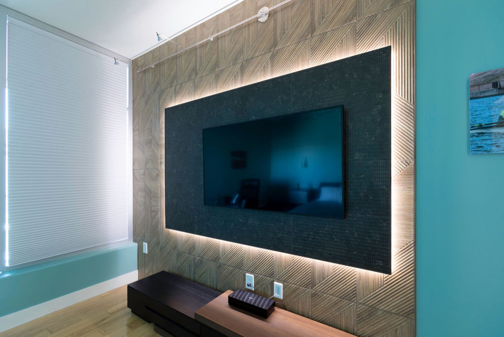 Charrier entertainment wall