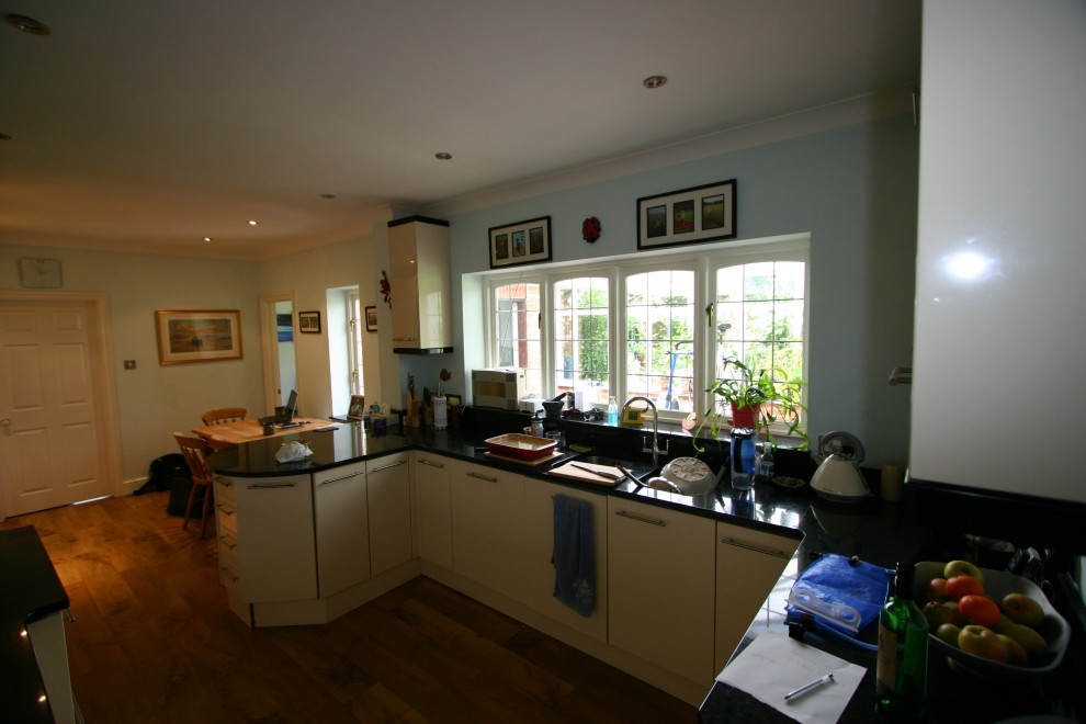 Newbury , kitchen before , dark and uninviting