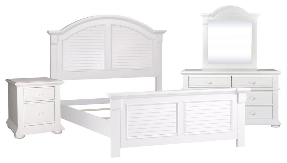 Liberty Summer House Youth Panel Bedroom Set Oyster White Traditional Bedroom Furniture Sets By Massiano