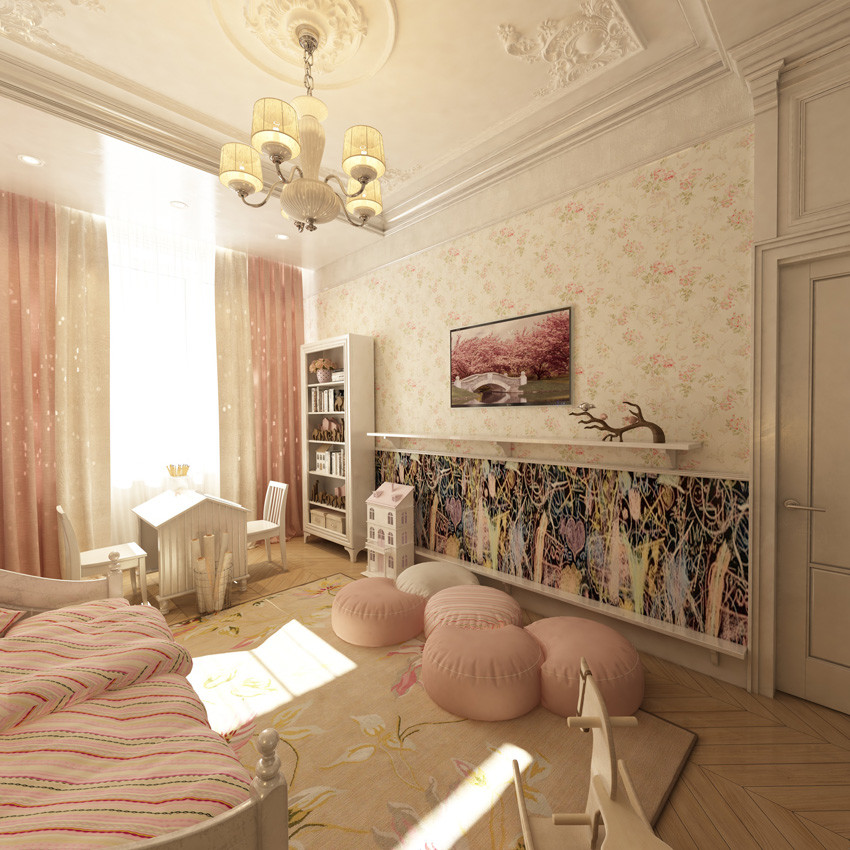 Дизайн детской для девочки