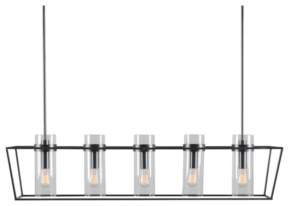 Shiori 5Light Rectangle Chandelier by Kosas Home Transitional