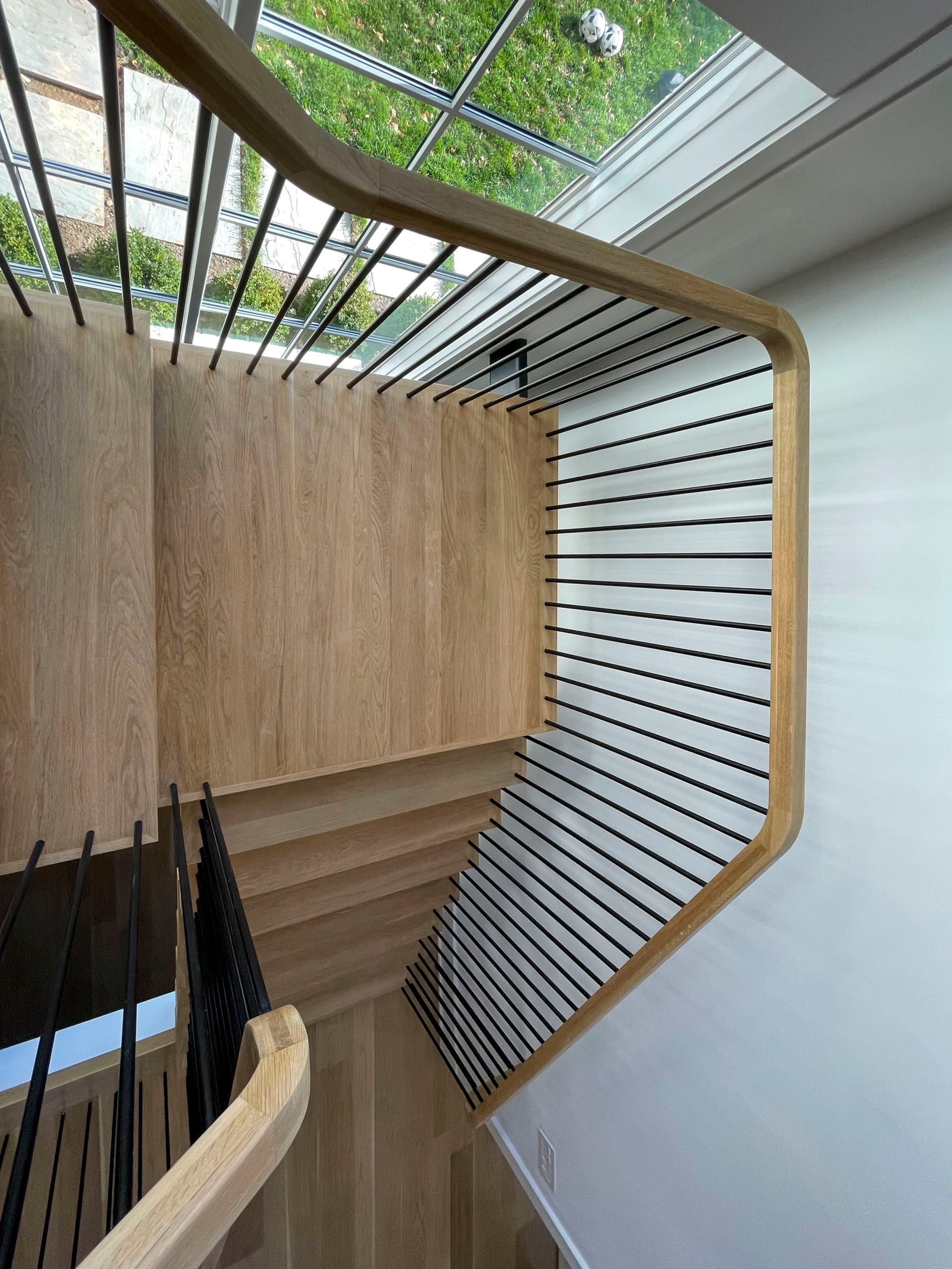 96_Dramatic cantilevered no-riser staircase, Bethesda, MD 20814