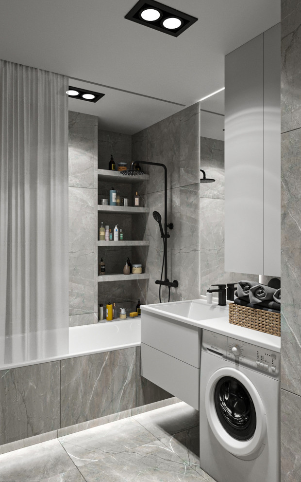 Минималистичная квартира с перетекающими гармоничными пространствами.