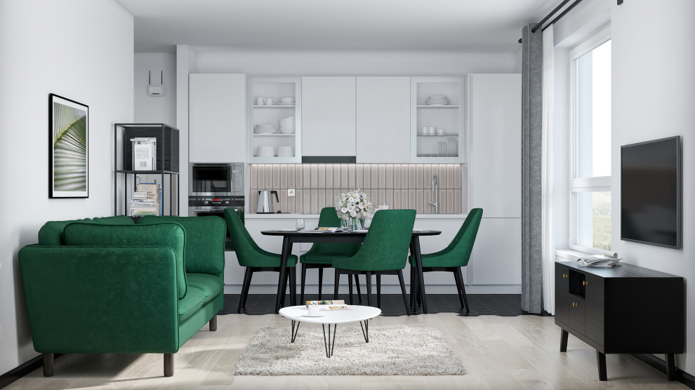 Сканди в белом исполнение