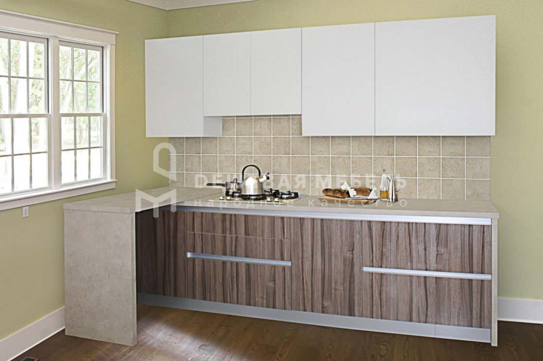 Кухня с барной стойкой "Компакт арт.42"