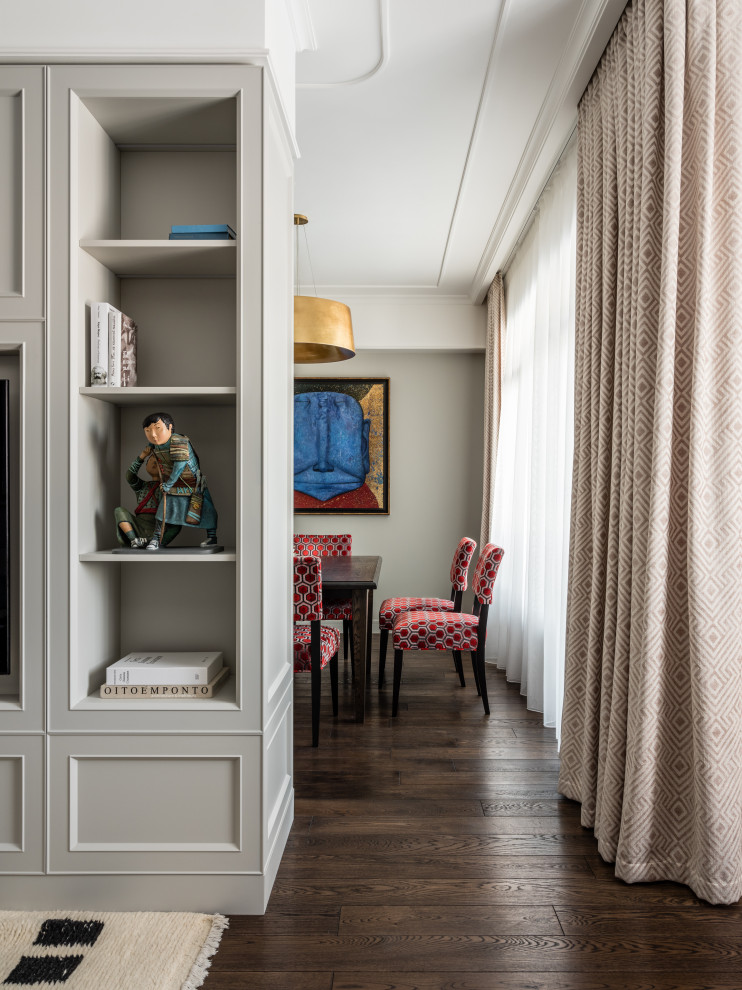 Светлая квартира для ценителей искусства в Москве 120 кв.м.