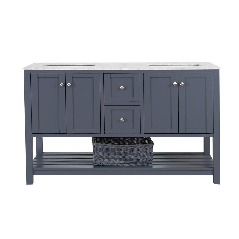 Master bath vanity backsplash height and walls?