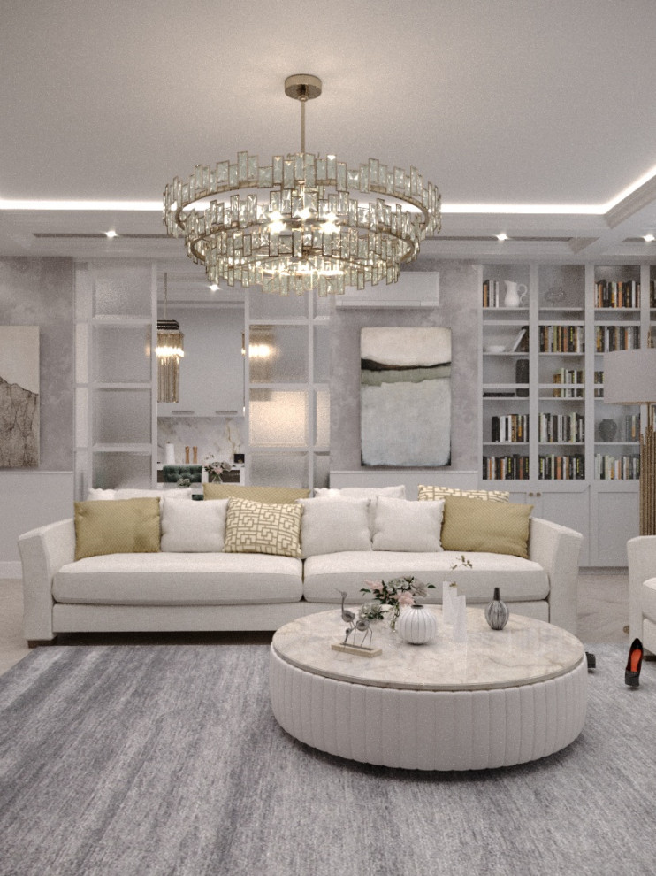 Гостиная, арт деко, современная классика