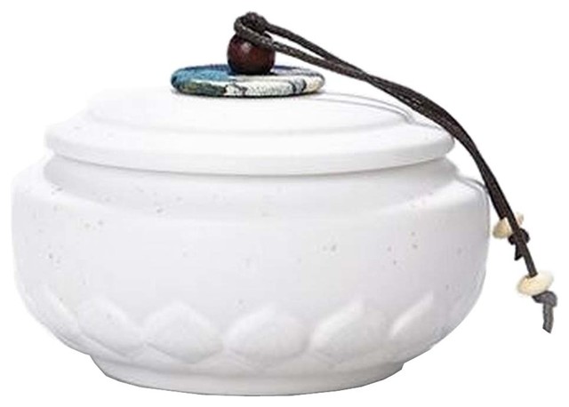 white tea and coffee jars