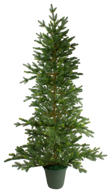 Northlight 4 Potted Noble Pine Artificial Christmas Tree Unlit