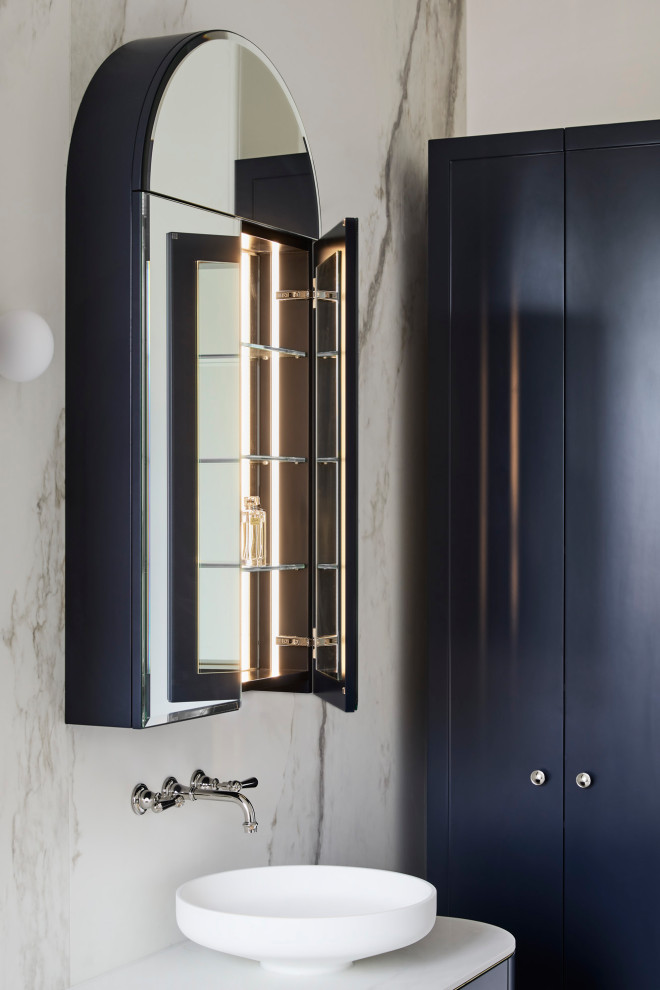 Contemporary bathroom in Melbourne.