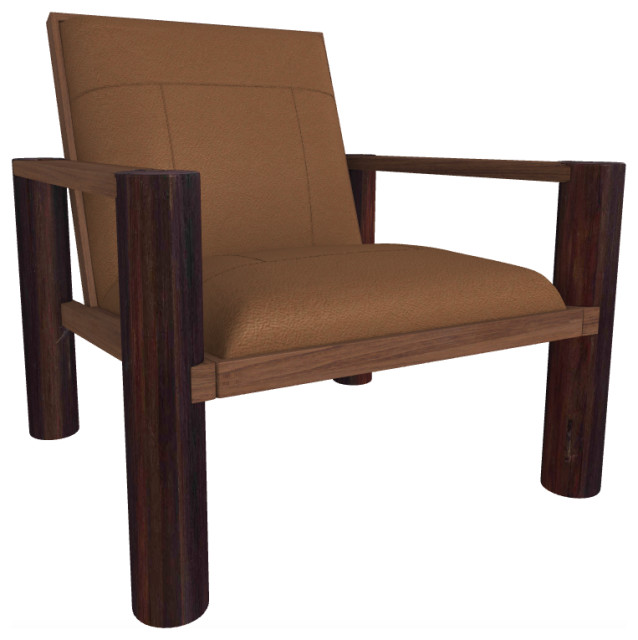 Auburn Leather Chair, Acorn