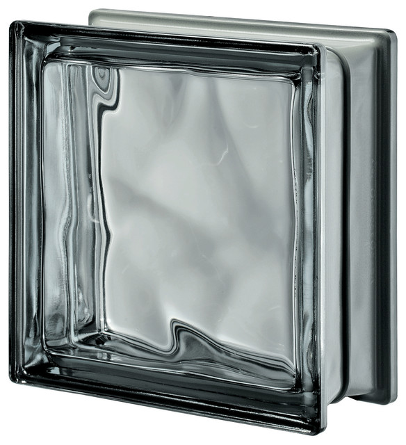 3D Onda Esterna Metalized Glass Block, Nordica