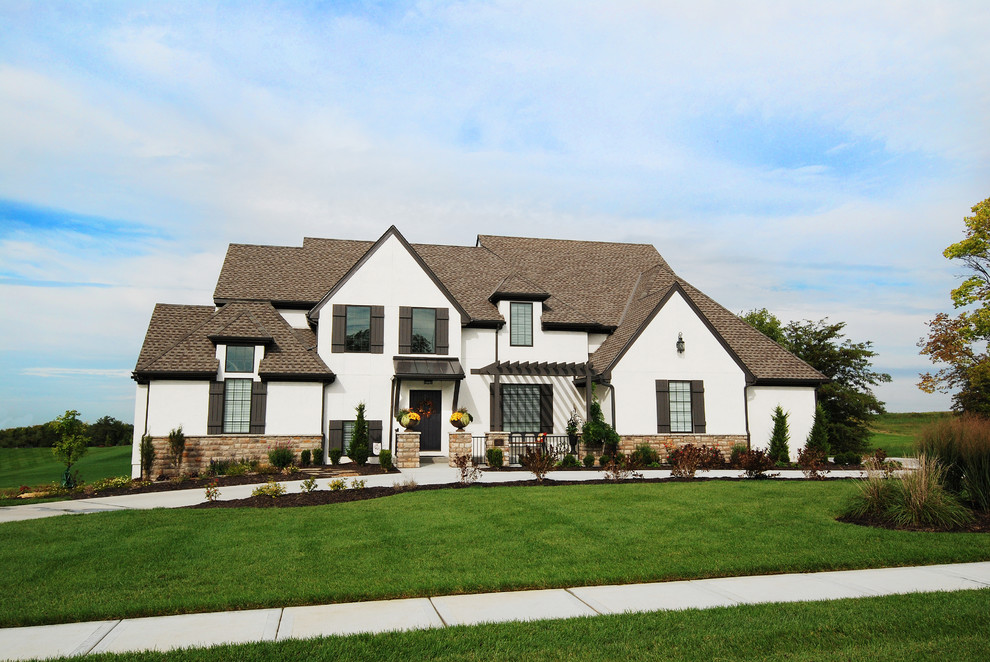 Transitional French Country - Transitional - Exterior - Kansas City ...