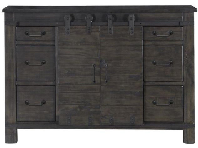 Magnussen Abington Media Chest in Weathered Charcoal