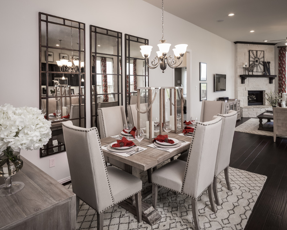 Inspiration for a contemporary dining room in Houston.