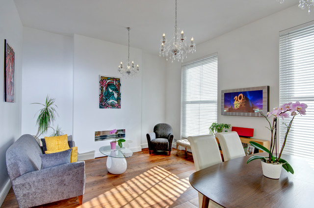 West London Refurbished Flat contemporary-living-room
