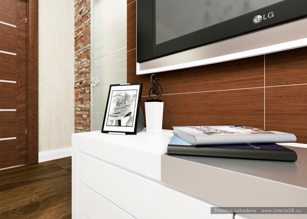 Спальня. Стилизация под лофт