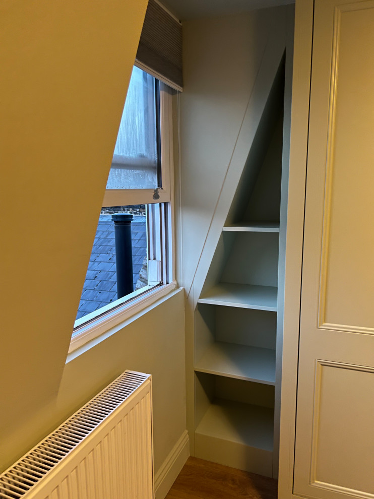 Alcove Chimney Sides Units and Loft Slopped Built In Unit