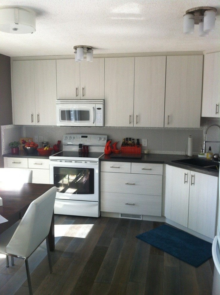 Inspiration for a transitional kitchen remodel in Calgary