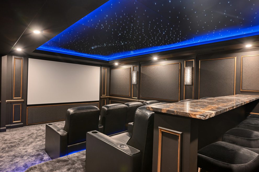 Design ideas for a traditional home cinema in DC Metro.
