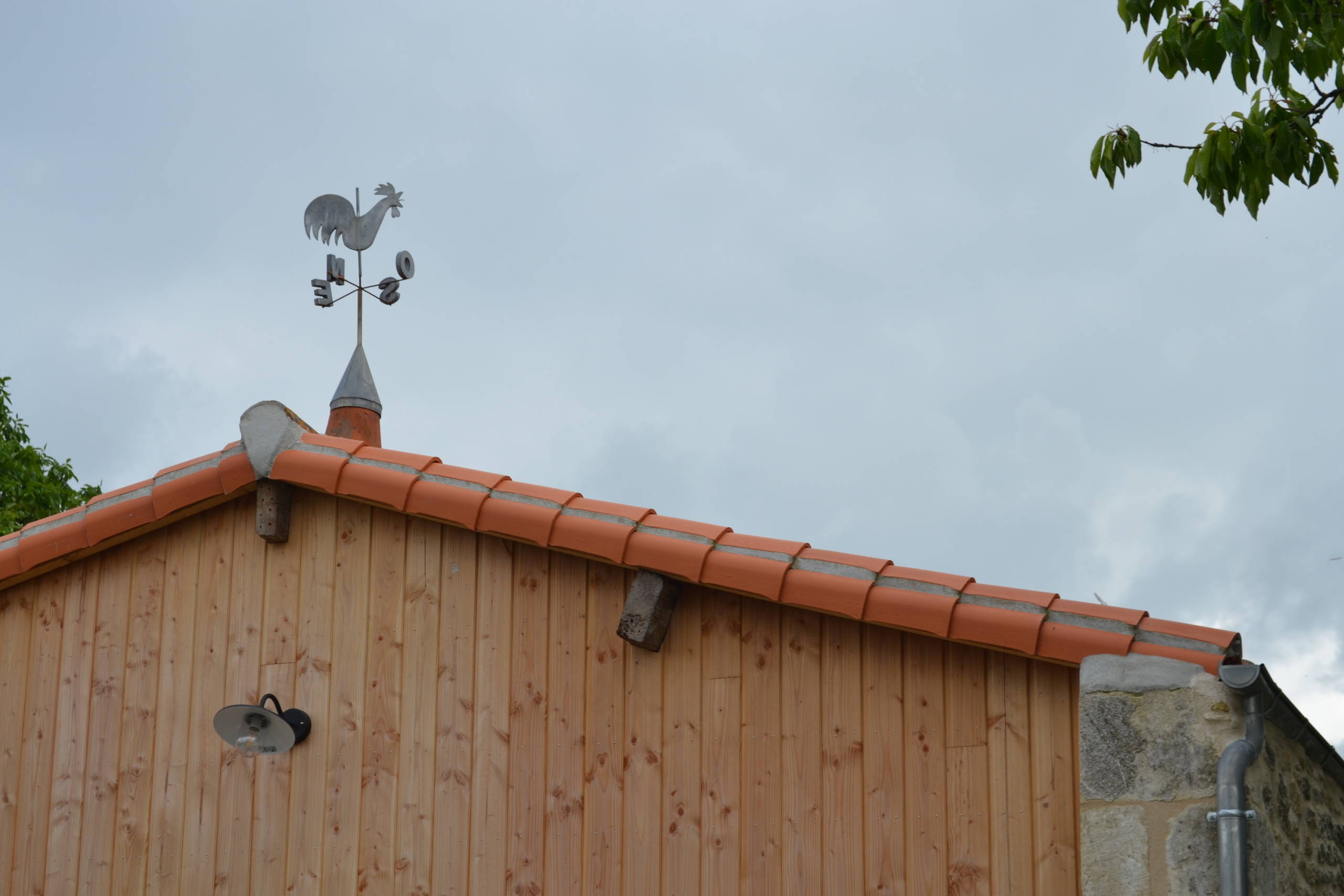 Transformation d'une grange en garage près de Niort.
