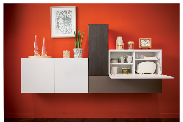 Wall mounted sideboard