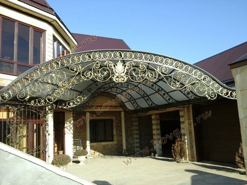 Кованые козырьки