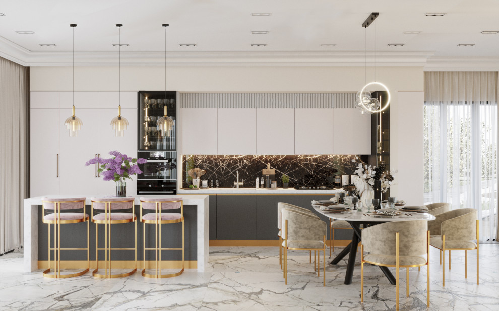 Частный дом в стиле неоклассика и лофт