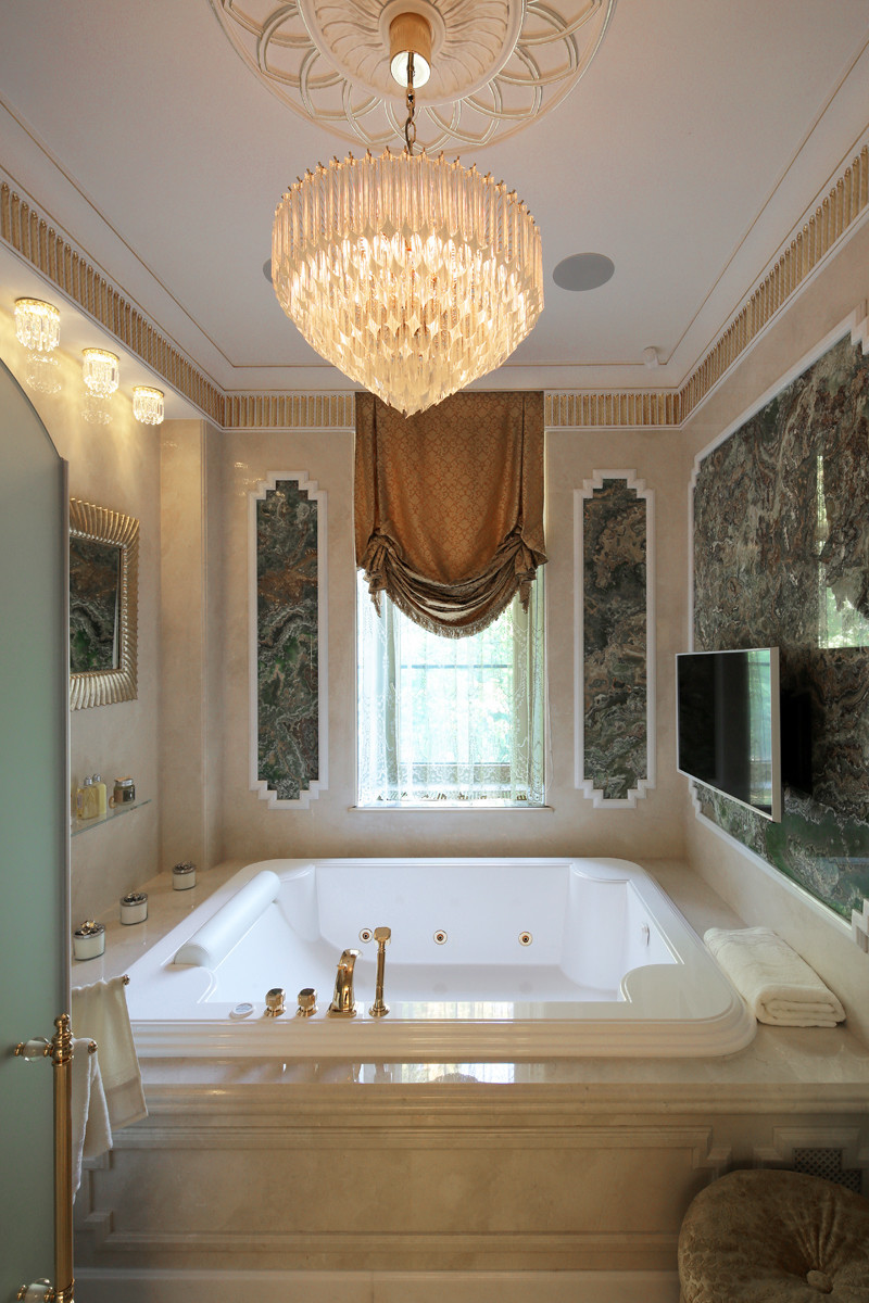 Ванная, неоклассика. Архитектурная студия Александра Кривицкого