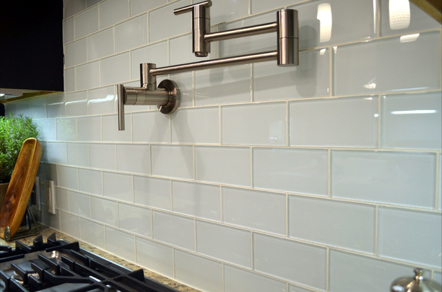 Glass Tile Backsplashes by SubwayTileOutlet modern-kitchen