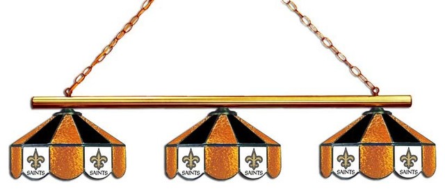 New Orleans Saints NFL 3 - Glass Lamp