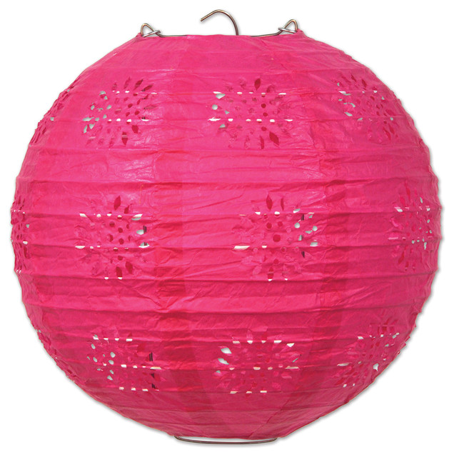 Beistle 8 Lace Paper Lanterns Cerise 6 Pack 3 Pkg Beistle 8 Lace Paper Lanterns Cerise 6 Pack 3 Pkg Contemporary Novelty Lighting By Clickhere2