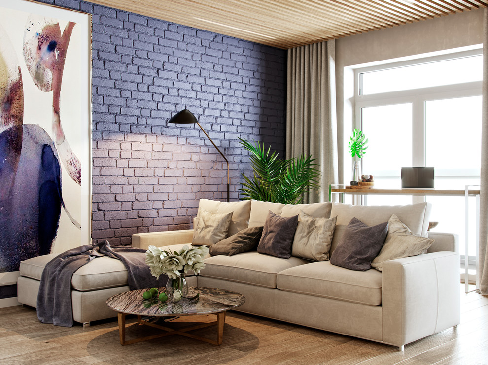 Кухня-гостиная в ЖК "Ньютон"