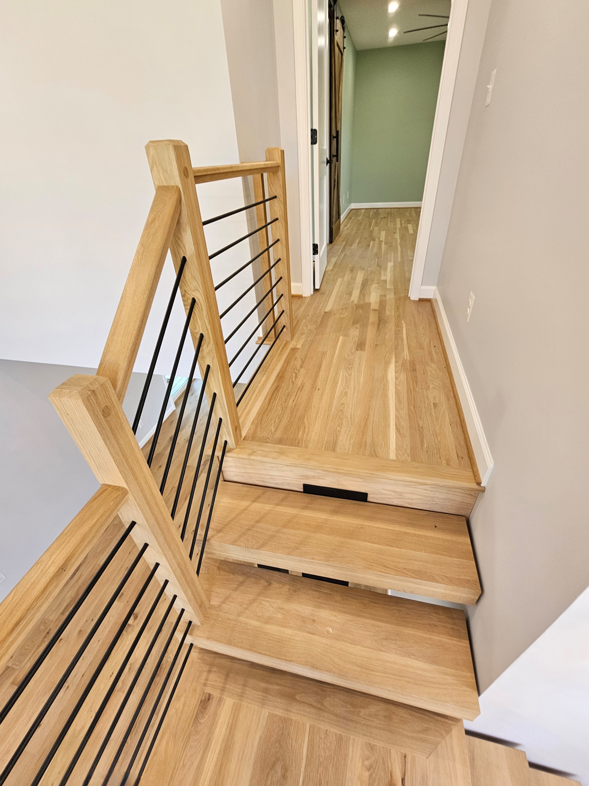 123_Modern Meets Rustic Farmhouse Staircase, Leesburg, VA 20175