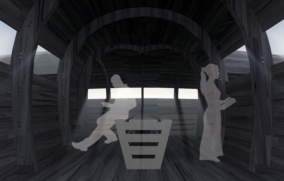 Бельведер для наблюдения за бобрами