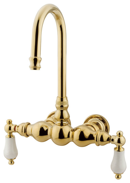 Vintage Wall Mount Clawfoot Tub Filler Traditional Bathtub Faucets By Beyond Design And More