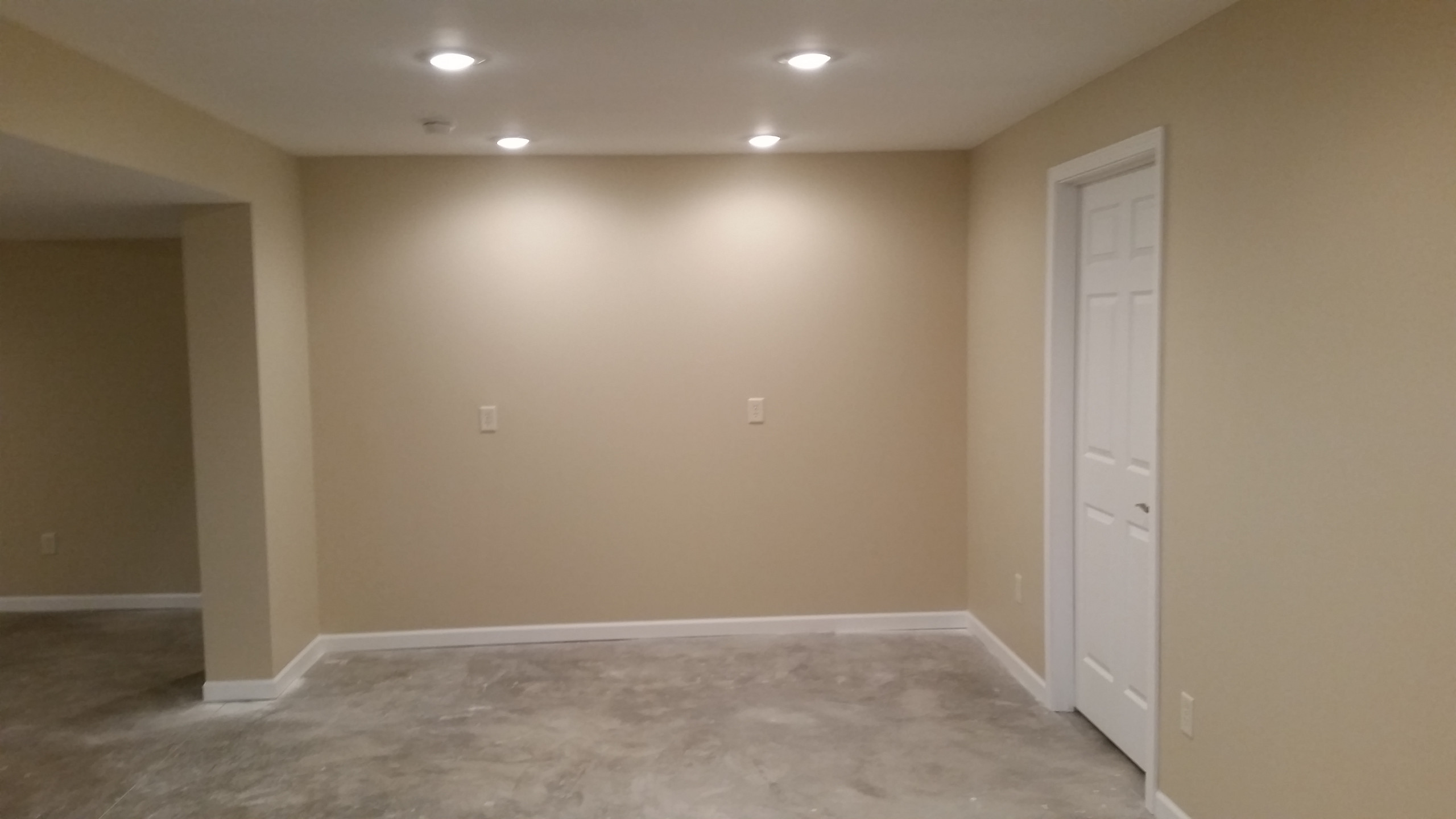 Basement Family space and bathroom
